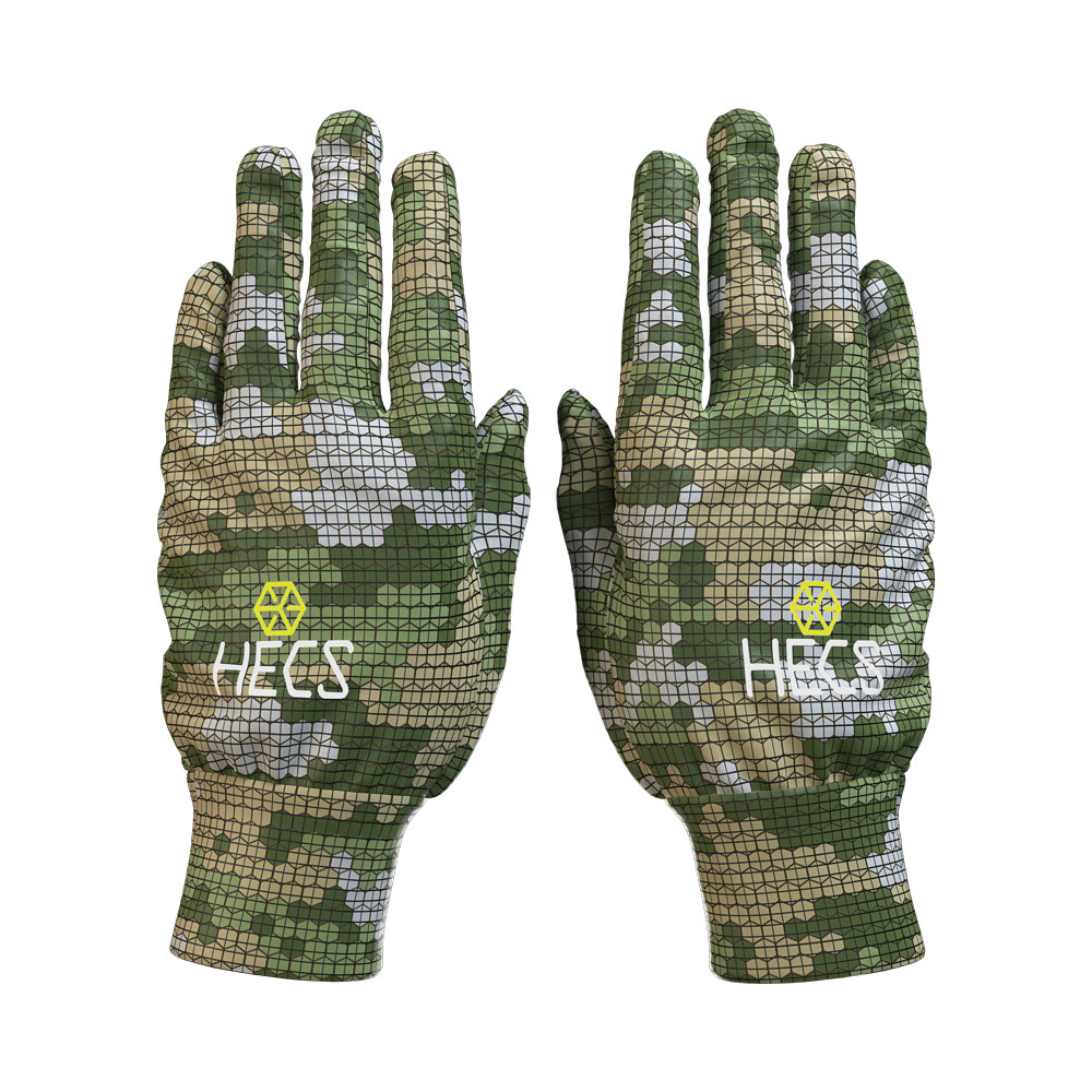 HECS Camo Hunting Gloves
