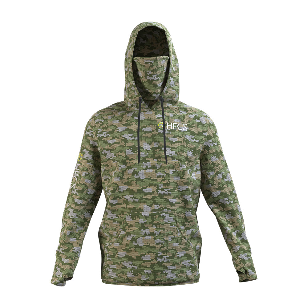HECStyle hoodie with integrated face cover